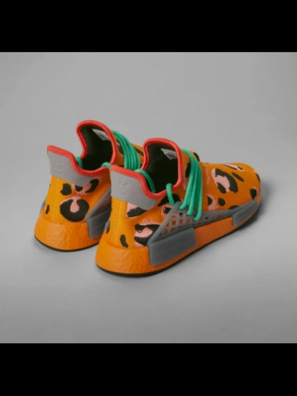 NEW Adidas Pharrell Williams x Hu NMD Animal Print GZ4439 - Orange (Men’s 11) - Picture 2 of 3